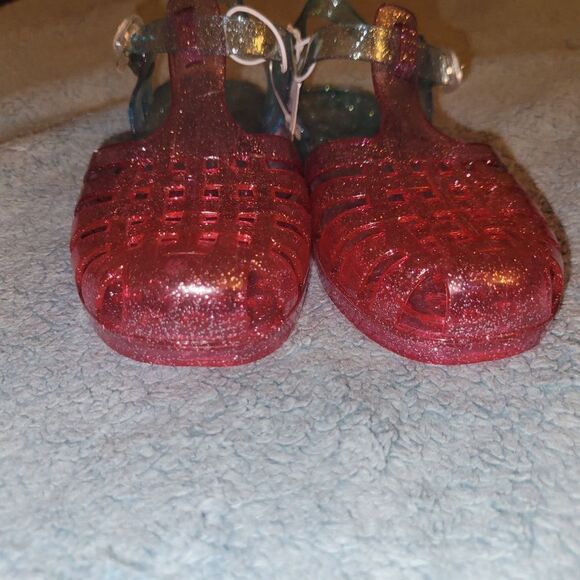 The Children's Place Pink and Blue Glitter Sandals - Picture 3 of 6